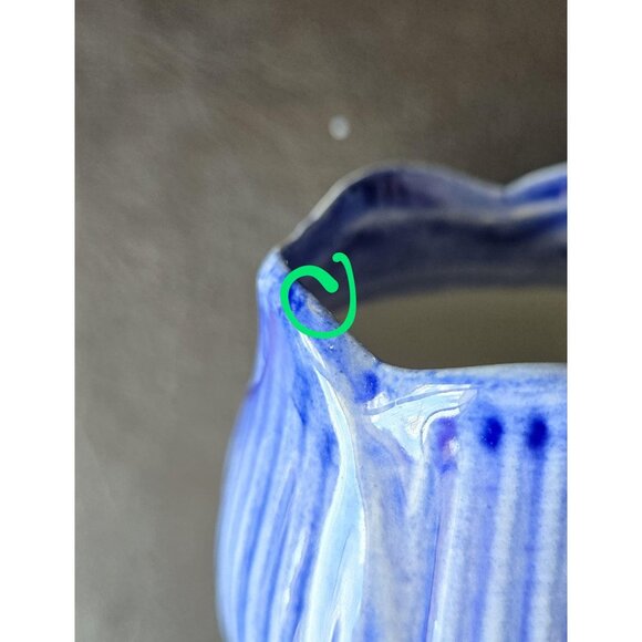 Delft Blue Tulip Candleholder Vintage Floral Dutch Blue & White Porcelain China - Picture 8 of 10